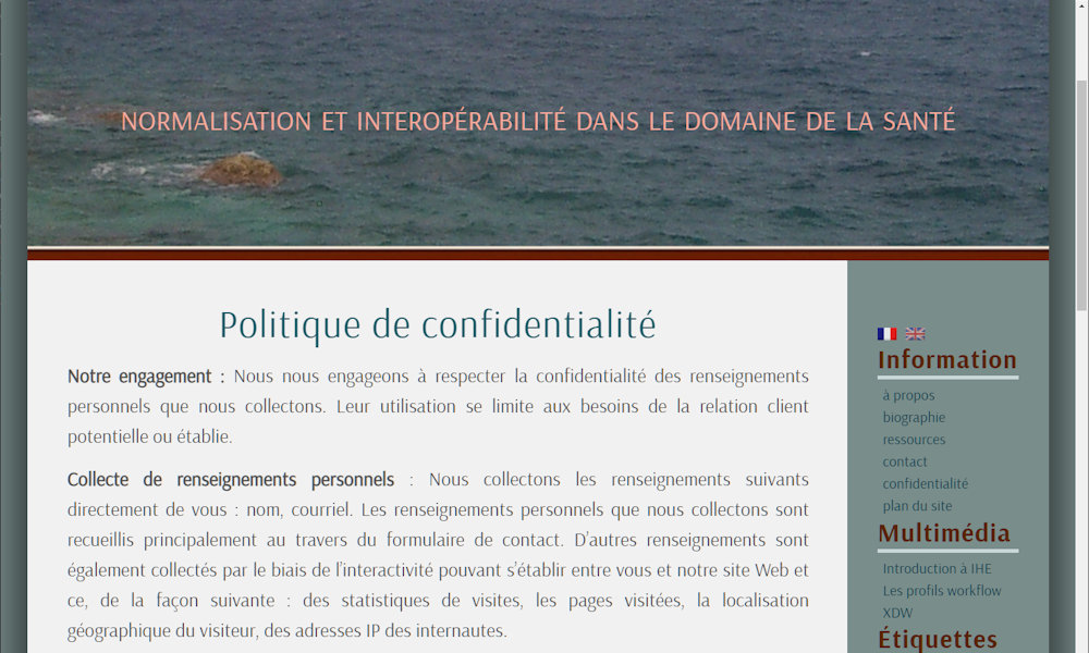 French English bilingual cms web design project